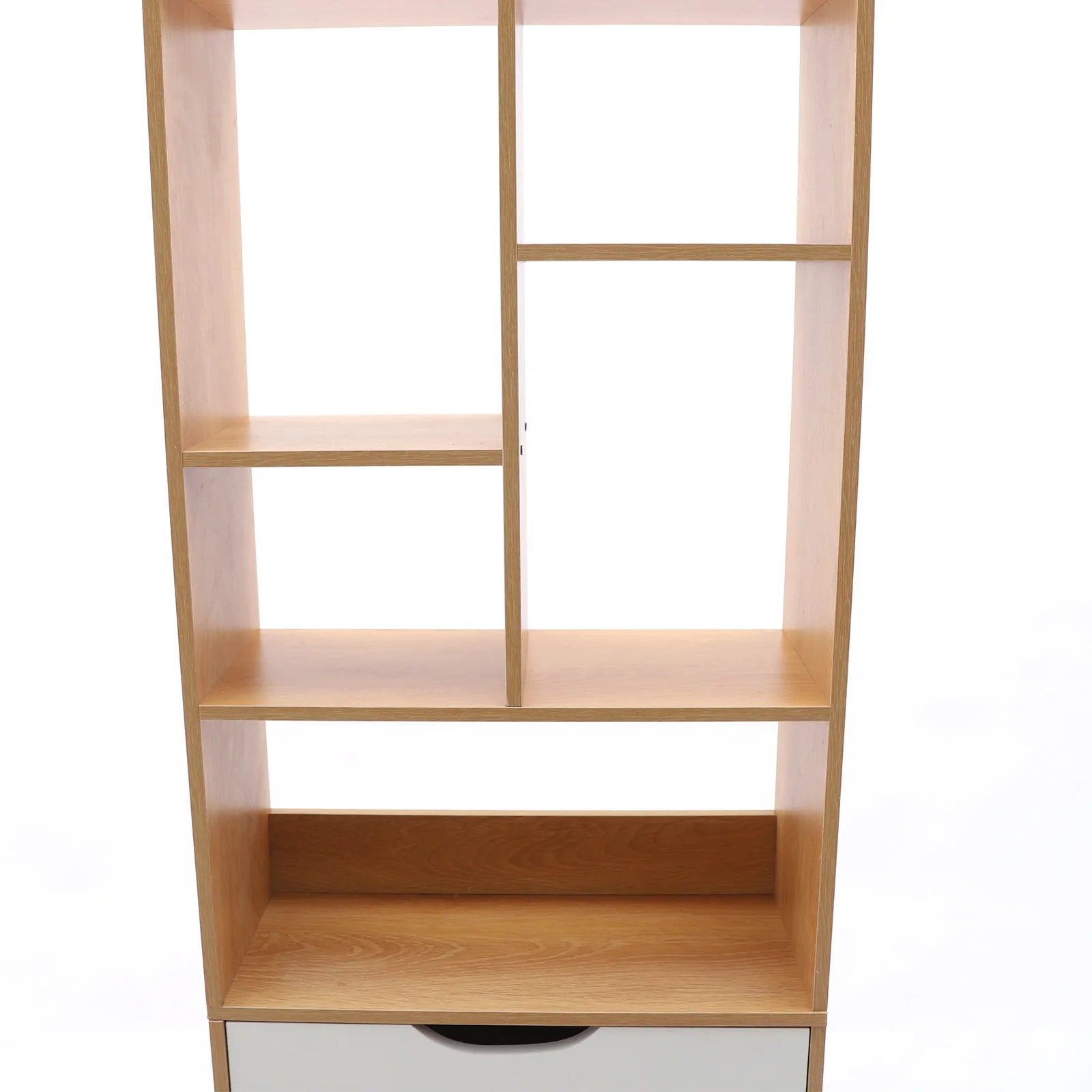 19.68x7.87x61.02 inch storage cabinet bookcase organizer with drawer mdf wood color - united states - bookshelf