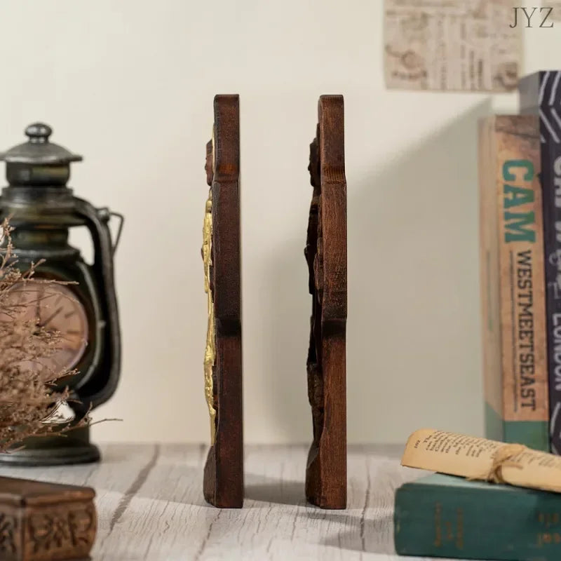 Jesus holy good shepherd cross statue home decor ornaments religious pastor gift - (christian)