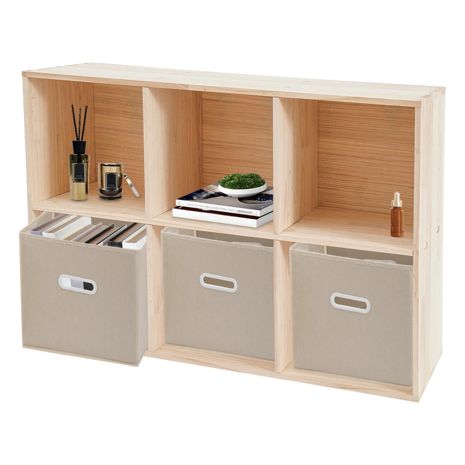 6-compartment-solid-wood-shelves-wooden-cube-shelf-bookcase-floorstanding-bookshelf-with-3-fabric-baskets