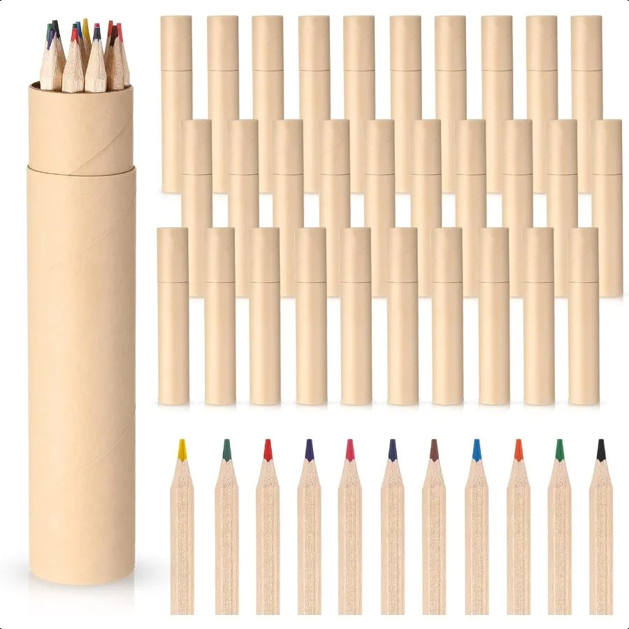 30 box 10 drawing colored pencils bulk for 12 colors 7 inch pre sharpened classroom school coloring art dra - united