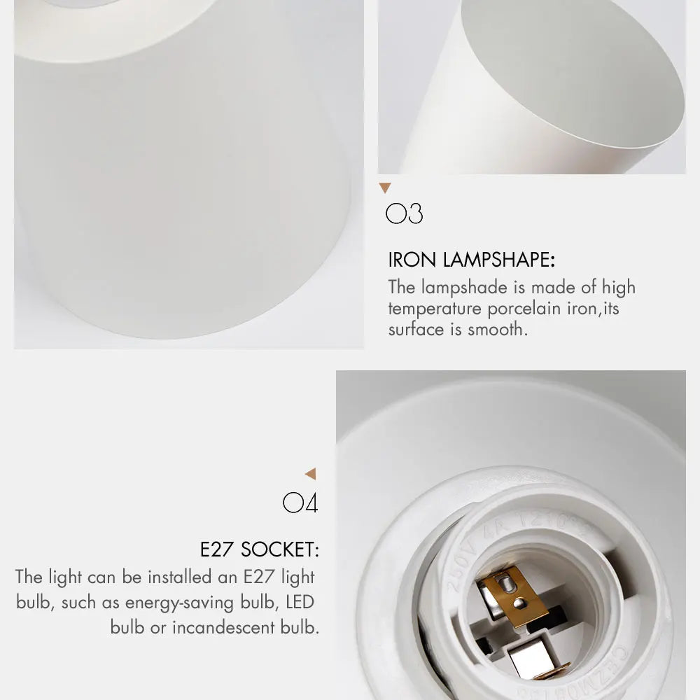 Wooden wall lights bedside lamp sconce modern light for bedroom nordic macaroon 6 color steering head e27 85-285v
