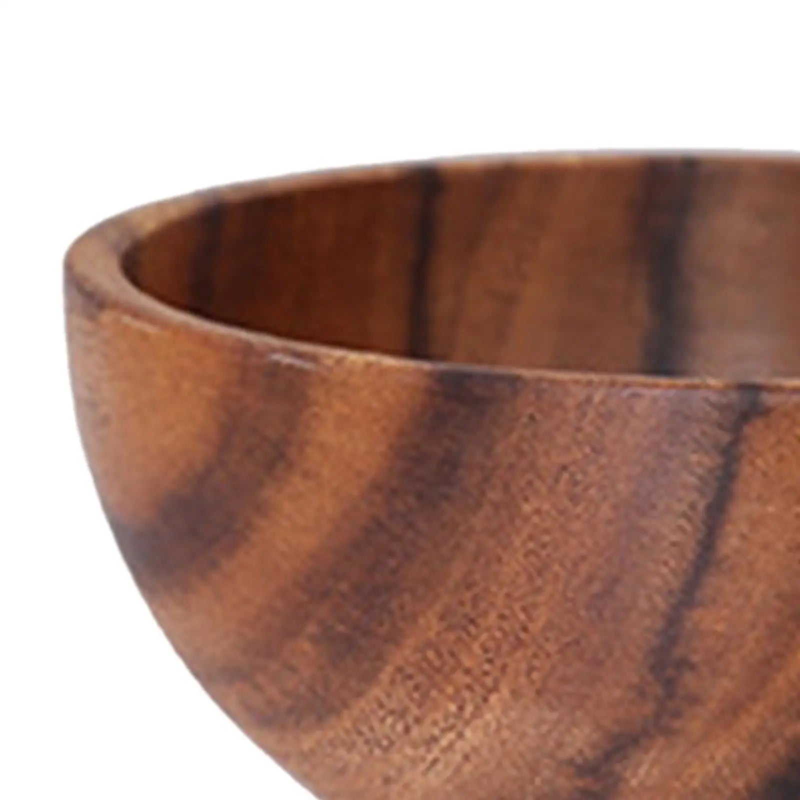 Wooden salad bowl household kitchen utensils fruit rice soup serving bowls