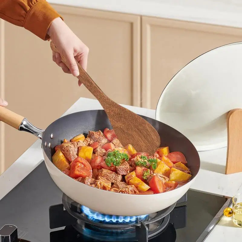 Wooden non-stick scoops natural spatula turner fried shovel kitchen utensils cooking tool for the chef home cook - china