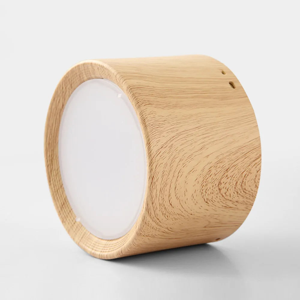 Modern ceiling lamp wooden light surface mounted led 5w 12w for kitchen living room lighting spotlight - yellow