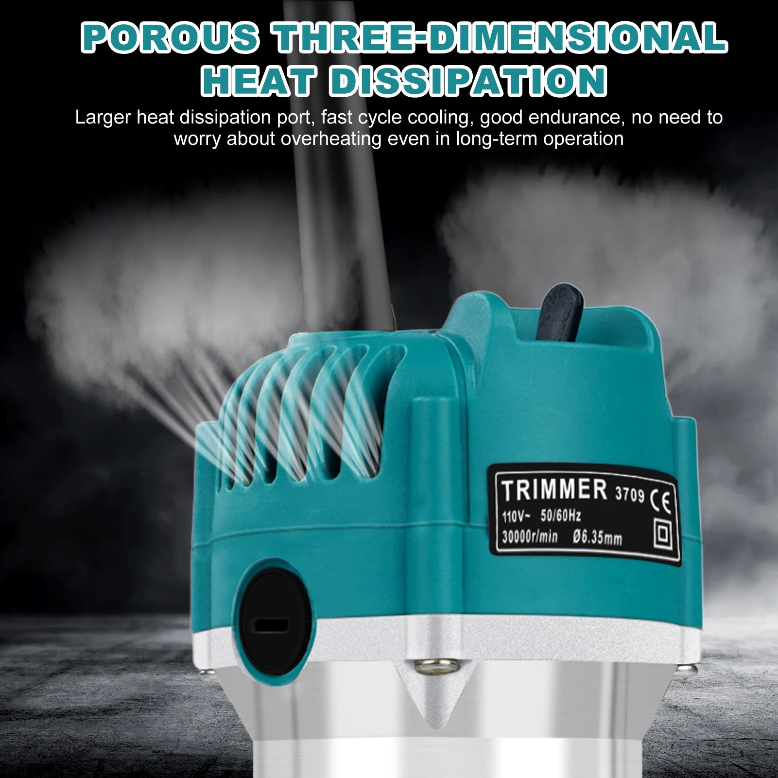 Electric trimmer wood router woodworking trimming milling engraving slotting machine us 110v linear guide rail - united