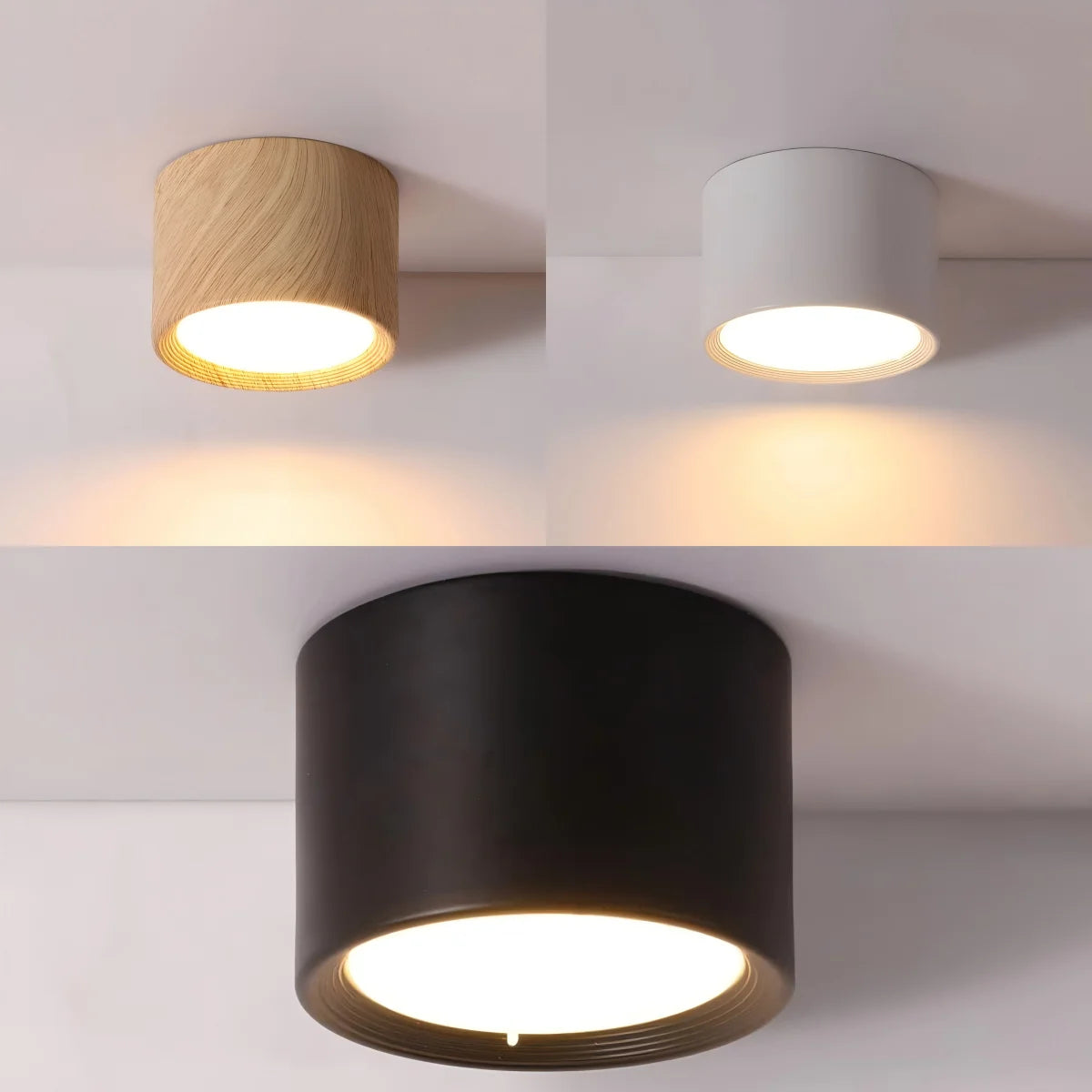 220v downlight wooden ceiling lamp indoor decor lamps room lighting living corridor led down lights for street bedroom