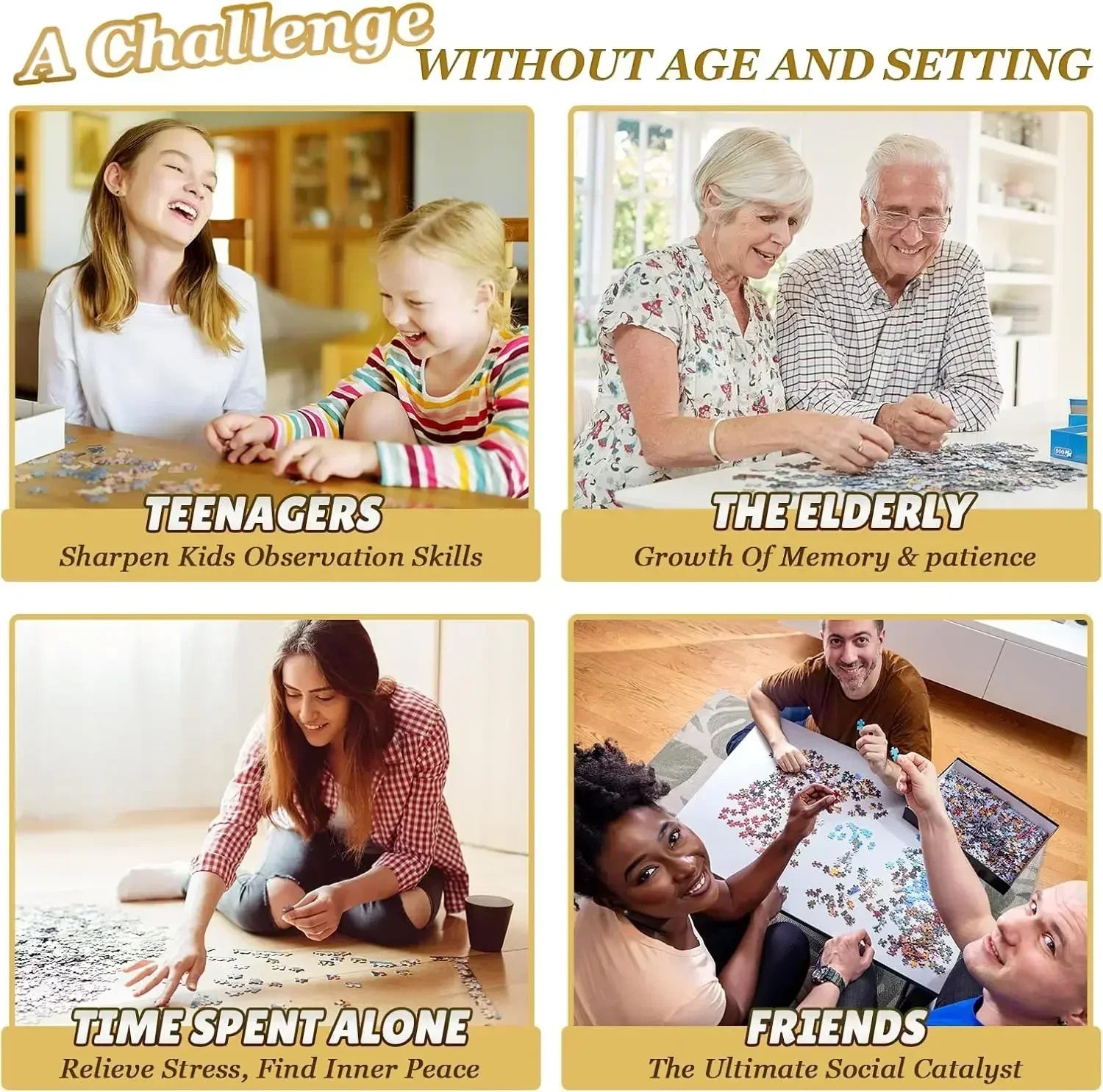 Map of the world cartoon puzzles wooden jigsaw 120/300/500/1000 pieces educational toys for adults/kids birthday gift