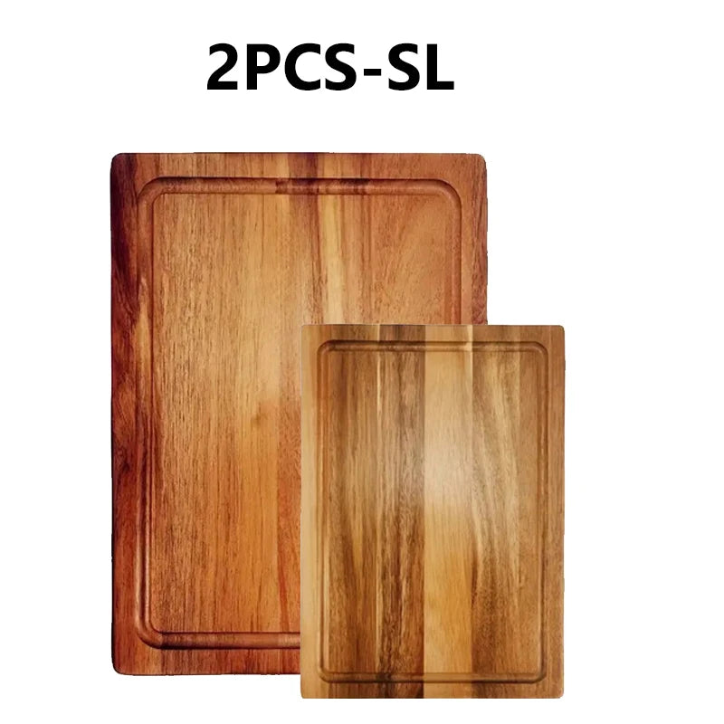 Wxcoo wooden cutting boards chopping blocks butcher block cheese fruit board meat for kitchen tools - s l