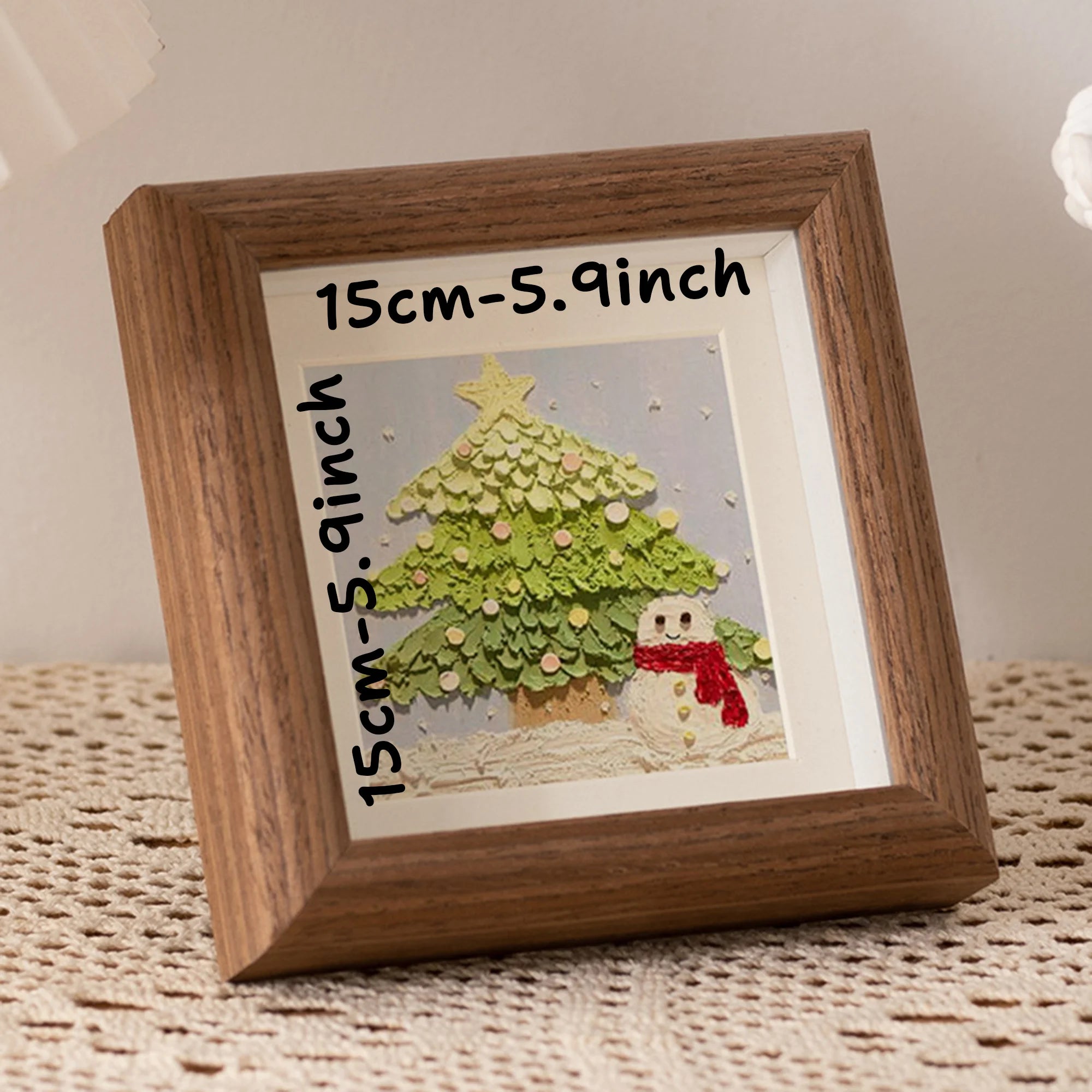 Personalized wooden photo frames custom frame ornaments simple holiday gifts indoors commemorate precious memories