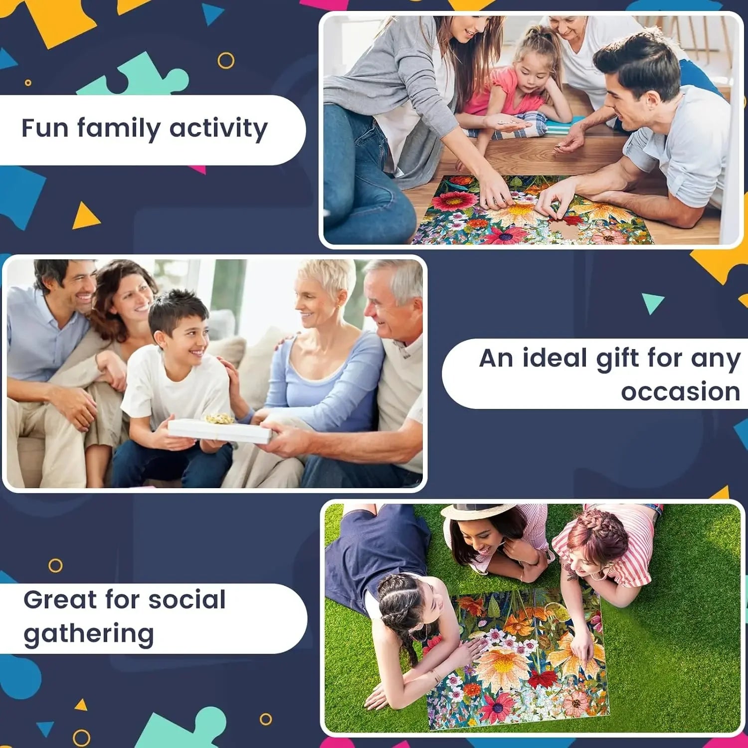 1000/500/300 pieces adult figure of the buddha jigsaw puzzle stress relief entertainment toys wooden puzzles christmas