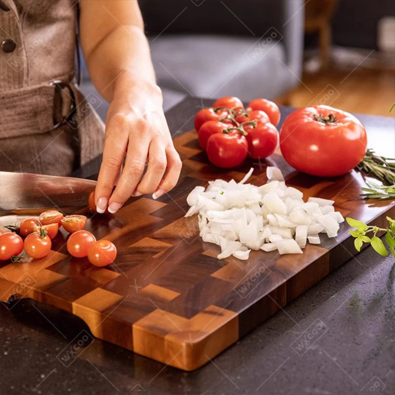 Wxcoo cutting board kitchen tools wood double-sided chopping boards vegetable for fruit vegetables home