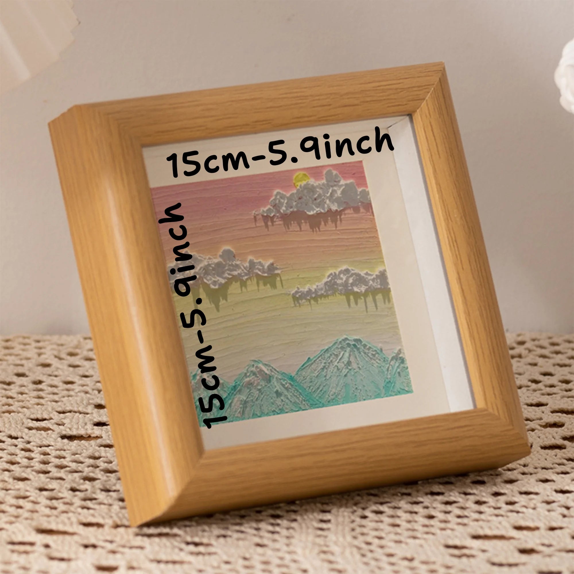 Personalized wooden photo frames custom frame ornaments simple holiday gifts indoors commemorate precious memories