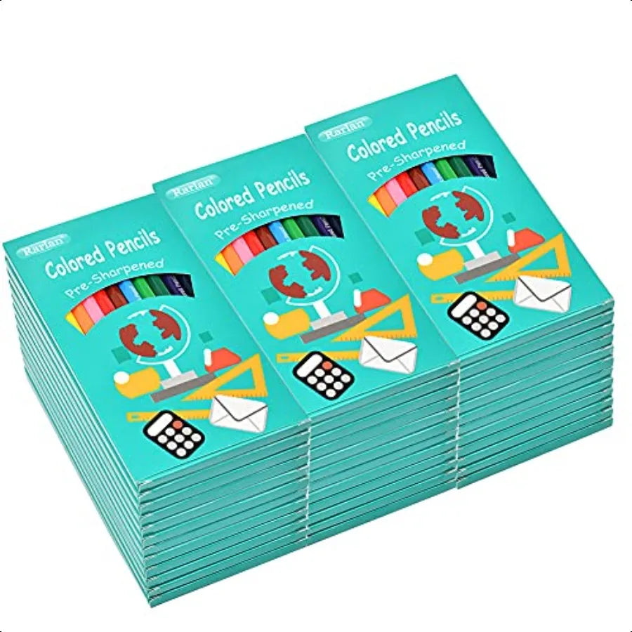 Colored pencils bulk presharpened for 12 assorted colors pack of 36 coloring 432 count - united states - color pencil