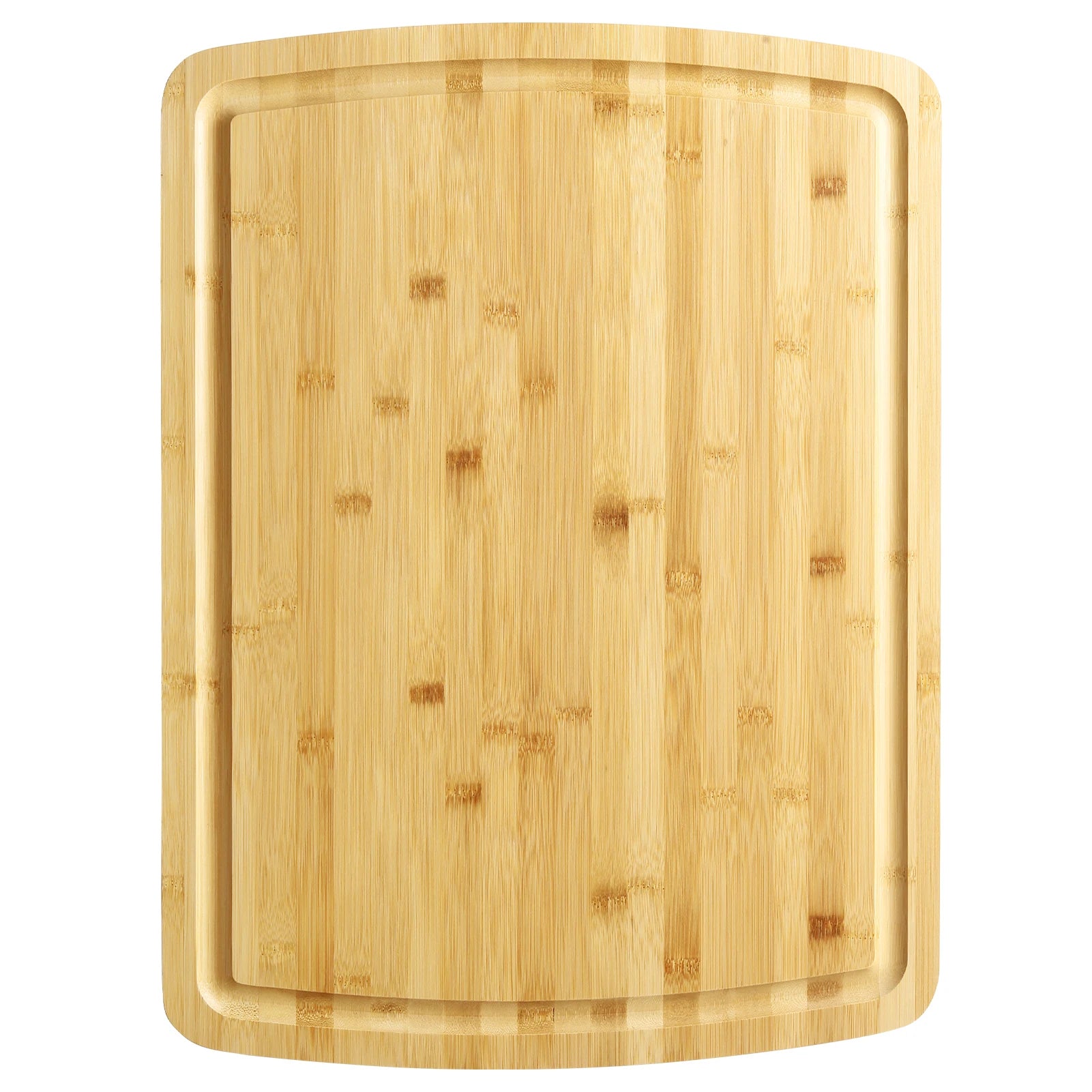 Bamboo cutting board for kitchen 24’’ x 18’’ extra large serving trays with juices groove turkey carving - 61x45.7x2cm