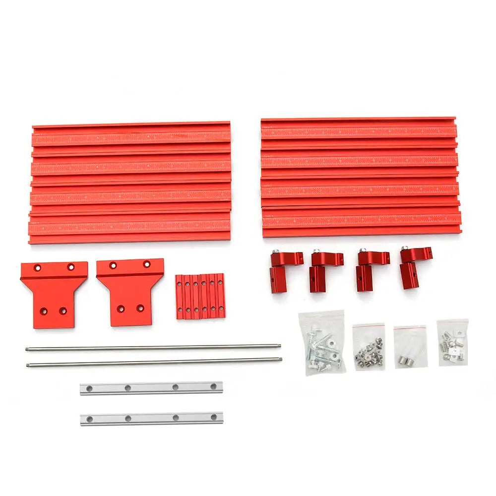 Aluminum alloy parallel guide system for repeatable cuts track saw rail fit and festool woodworking tool - mm type