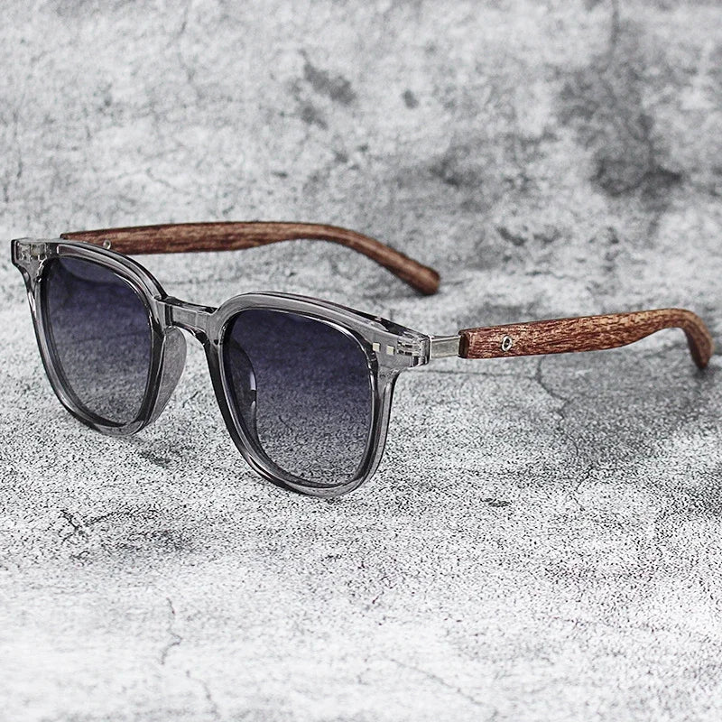 New arrival men vintage wooden frame sunglasses classic brand sun glasses coating lens driving eyewear for men/women