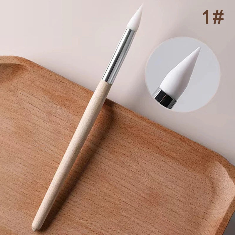 High quality wood watch dial cleaning pen carving emboss manicure brushes dust cleaner repair tools for clock 1pcs