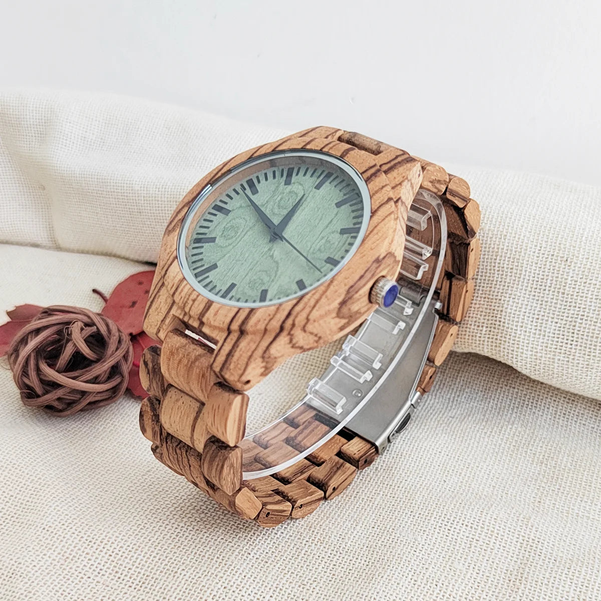 Vintage wooden wrist watches for men & women leather strap clock quartz wood personalized men’s birthday gift wholesale