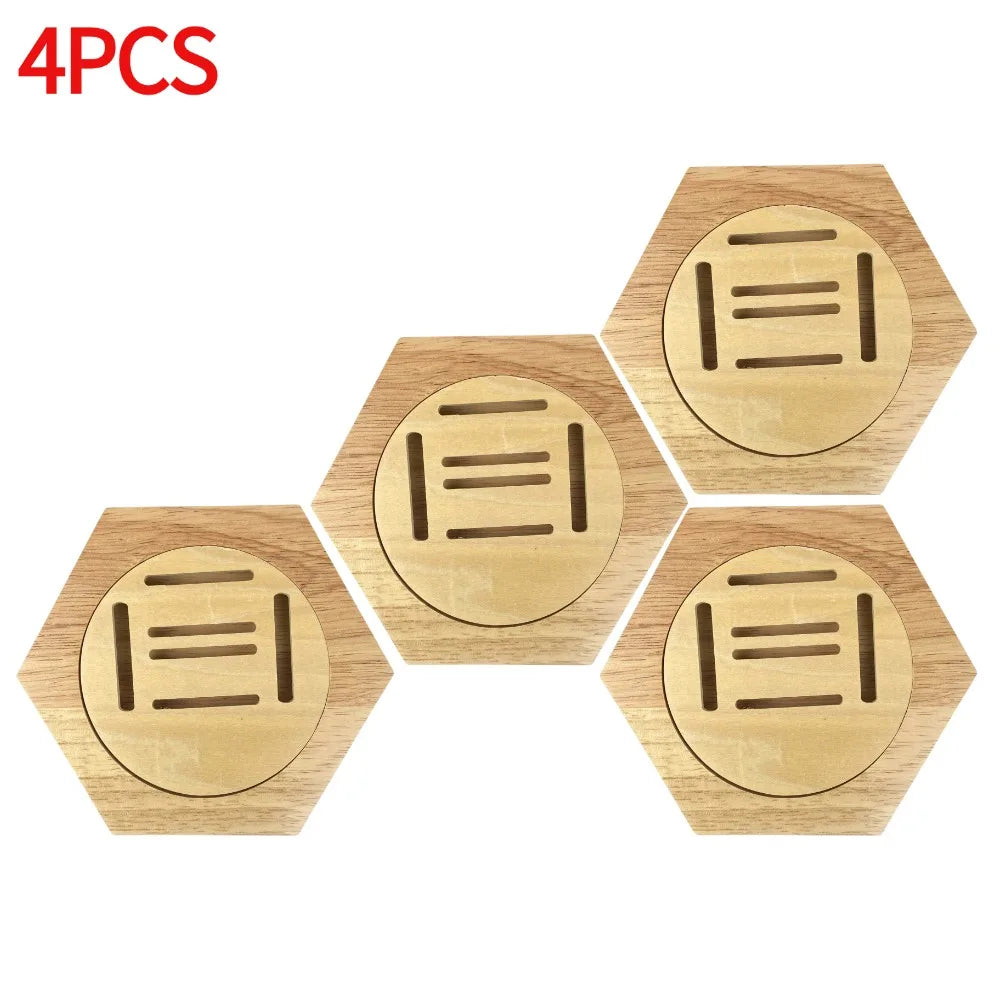 1-10pcs wooden medal display racks hexagonal honeycomb combination holder honor commemorative home wall decoration