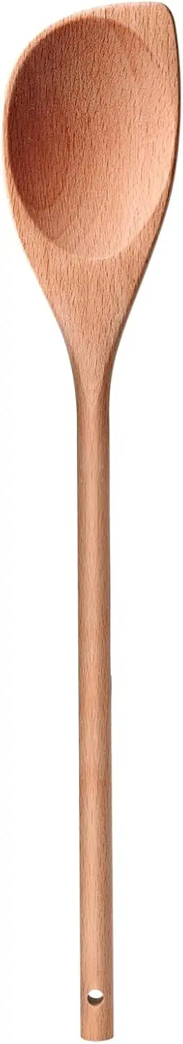 12’’ wooden corner spoon solid wood spatula & spoon handcraft spoonula cooking utensil kitchen spatulas - united states
