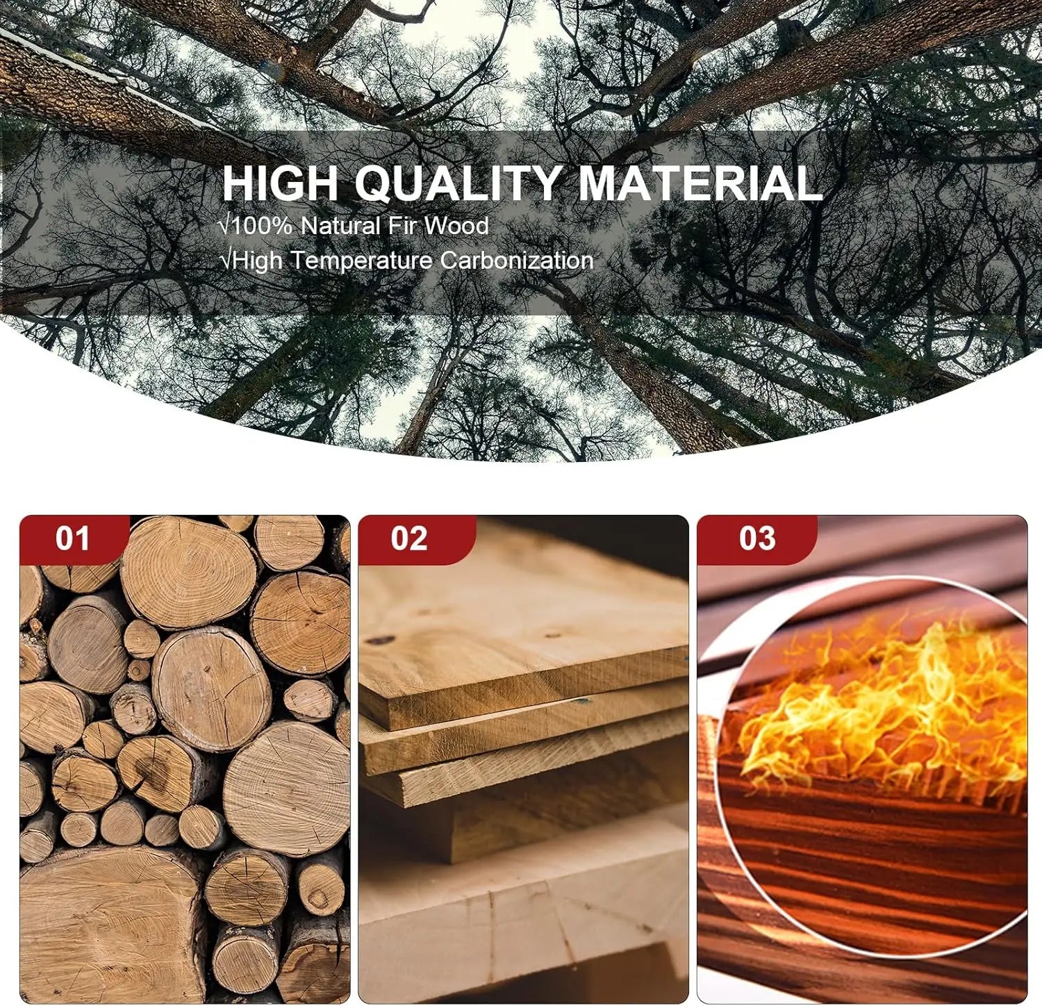 2-seat wooden adirondack chair patio bench with table outdoor loveseat fire pit for porch backyard deck carbonized