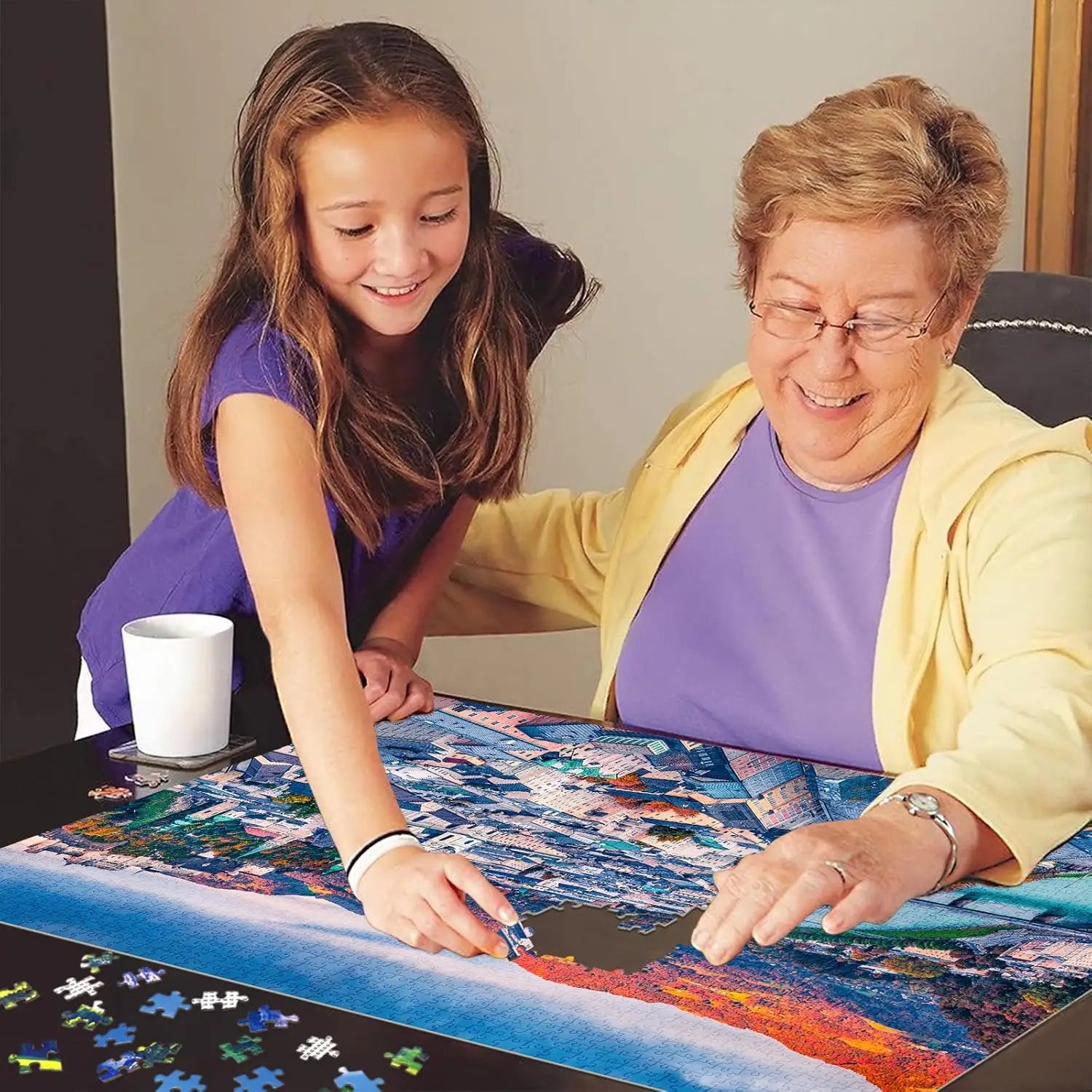 300/500/1000 pcs jigsaw puzzle mozart hometown wooden for gameroom bedroom livingroom decor holiday gift