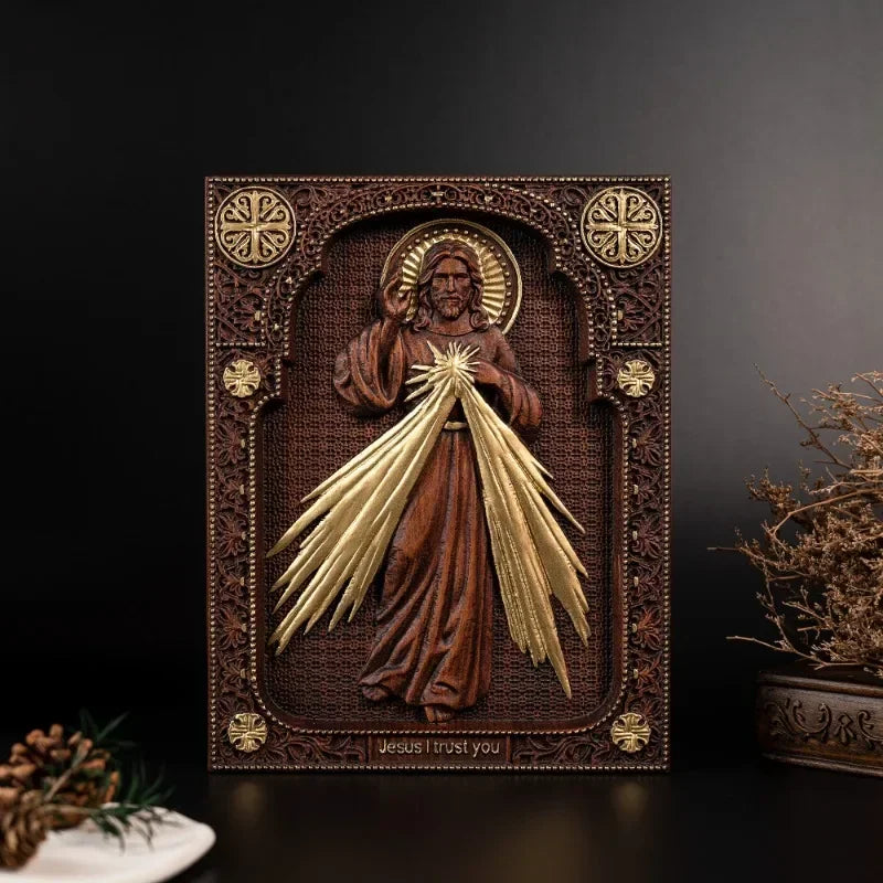 religious-catholic-jesus-image-the-sacred-heart-and-divine-mercy-jesus-wood-wall-plaque