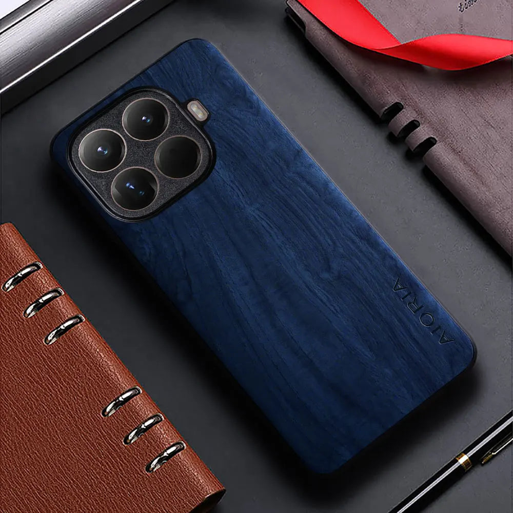 Case for xiaomi 15t pro 15 14t 13t 12t ultra funda bamboo wood pattern leather back cover xiaomi 15t pro 14t 13t case