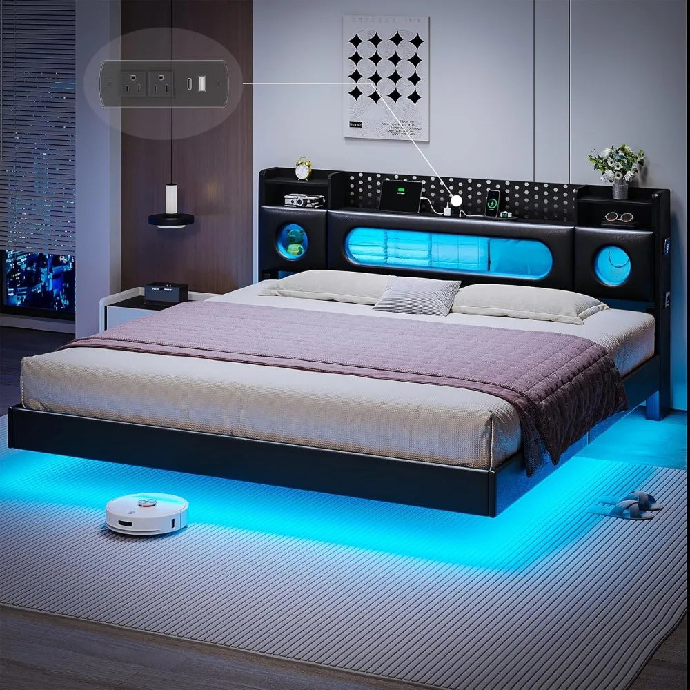 floating-bed-frame-king-with-storage-headboard-platform-bed-frame-with-led-lights-upholstered-king-size-floating-bed-with-hea