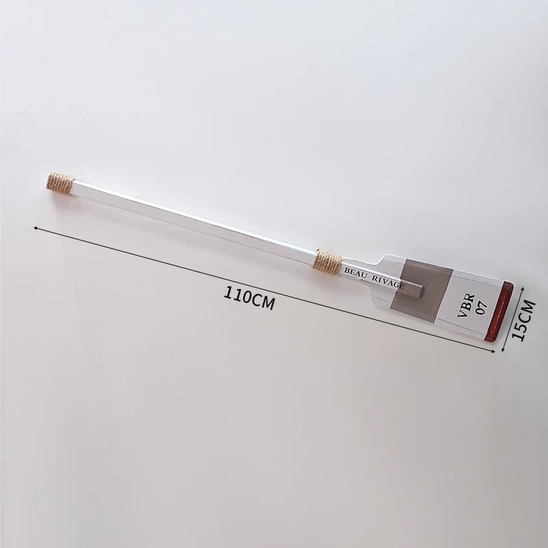 Mediterranean sle decorative boat paddle wall hanging bar vintage wood oar piece window display decor kitchen elf