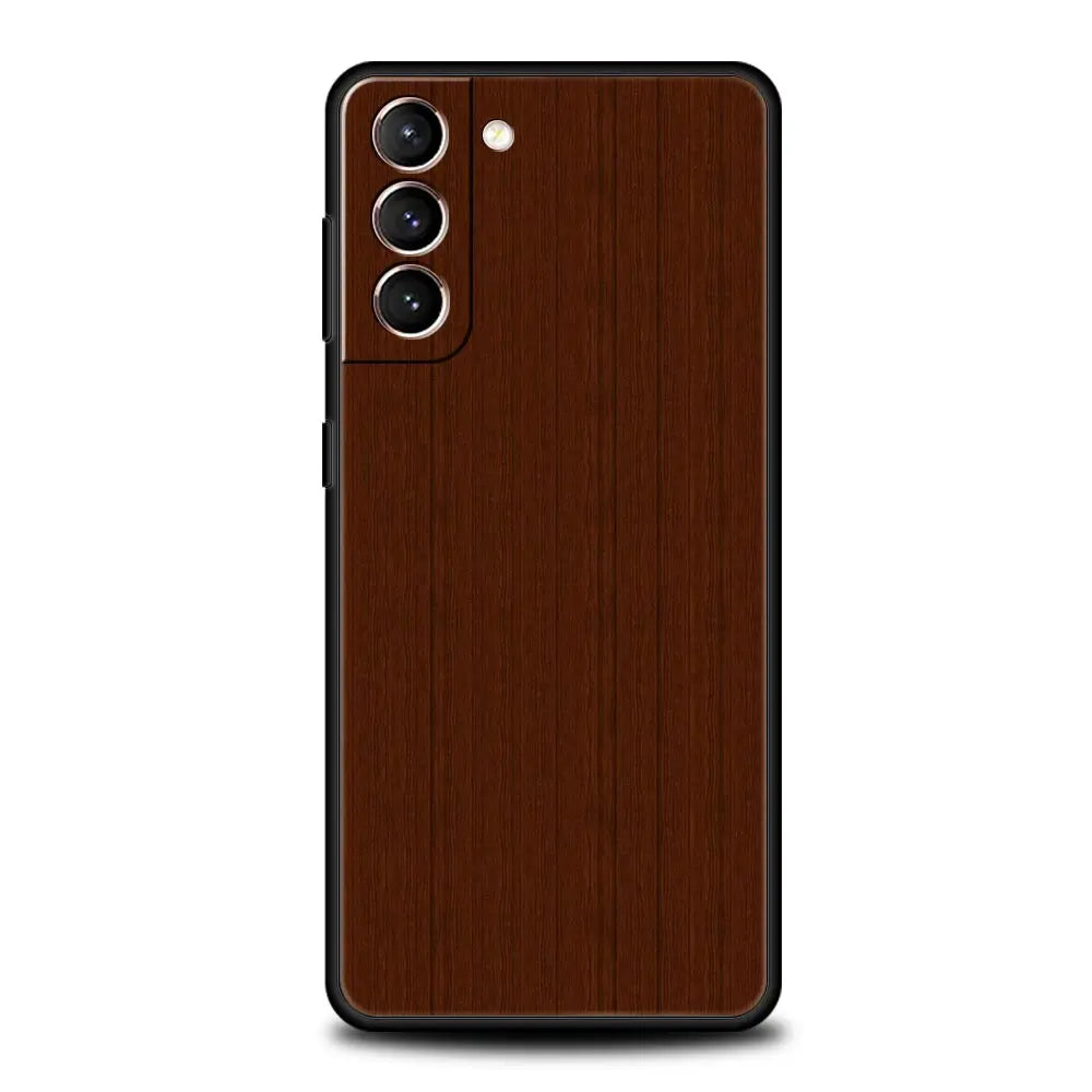Carved wood case for samsung galaxy s22 s21 s20 ultra fe 5g s24 s9 s10 plus s23 s10e silicone phone cover shell black