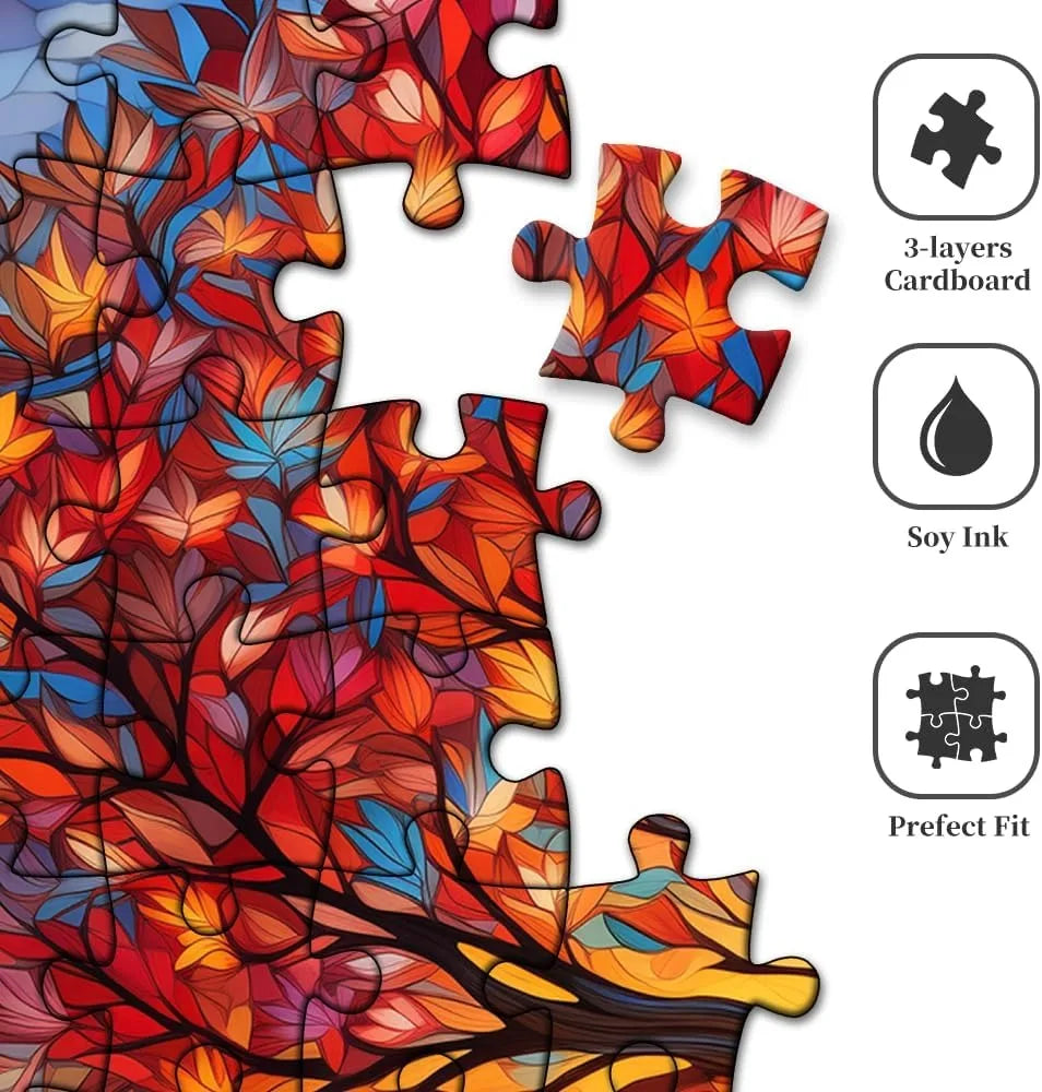 Adults wooden puzzles tree of life jigsaw puzzle relaxing challenge premium quality perfect holiday gift for family