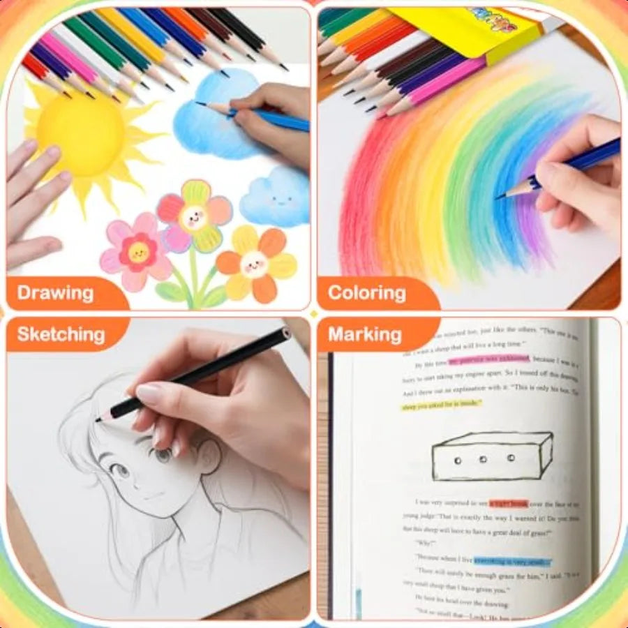 Colored pencils bulk 432 count presharpened color for and adults 32 packs pencil set 12 colors art plies - united states