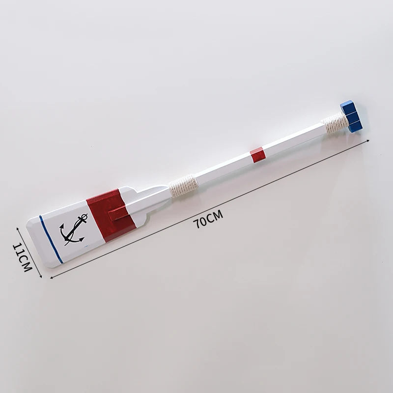 Mediterranean sle decorative boat paddle wall hanging bar vintage wood oar piece window display decor kitchen elf