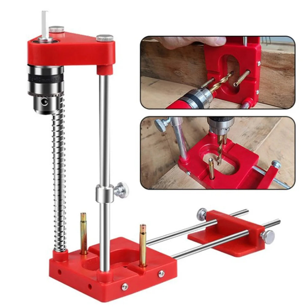 Model woodworking drilling locator adjustable punch drill template press machine