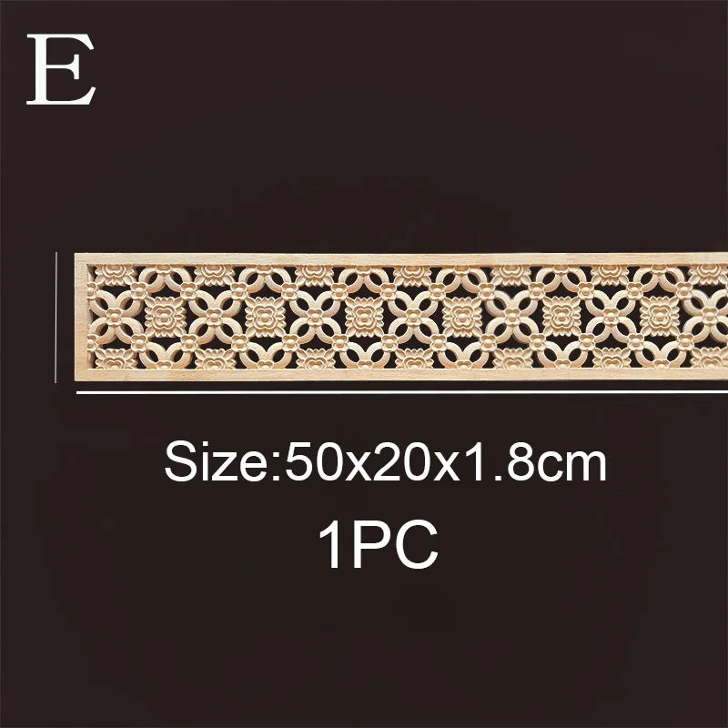 Decorative wood molding wood carved corner onlay applique frame cabinet home decor figurines wall art furniture