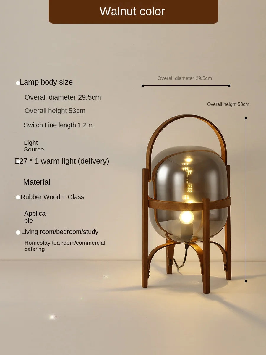 Cole cestita floor lamp art modern simple led wood light living room study bedroom bedside home restaurant decoration