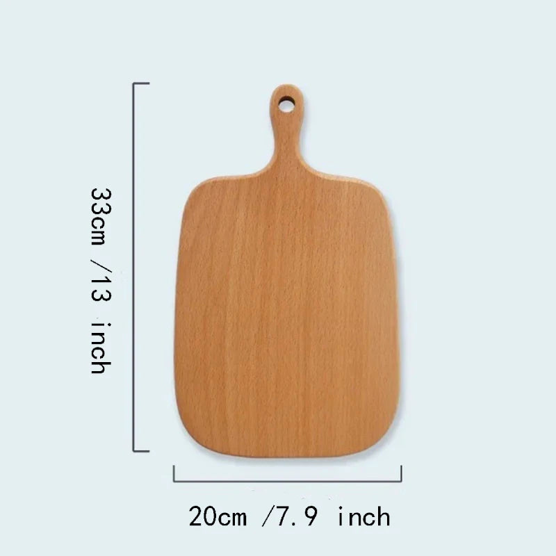 Custom mini high quality kitchen wooden chopping tray blocks cutting board pizza bread fruit sushi hangable tool