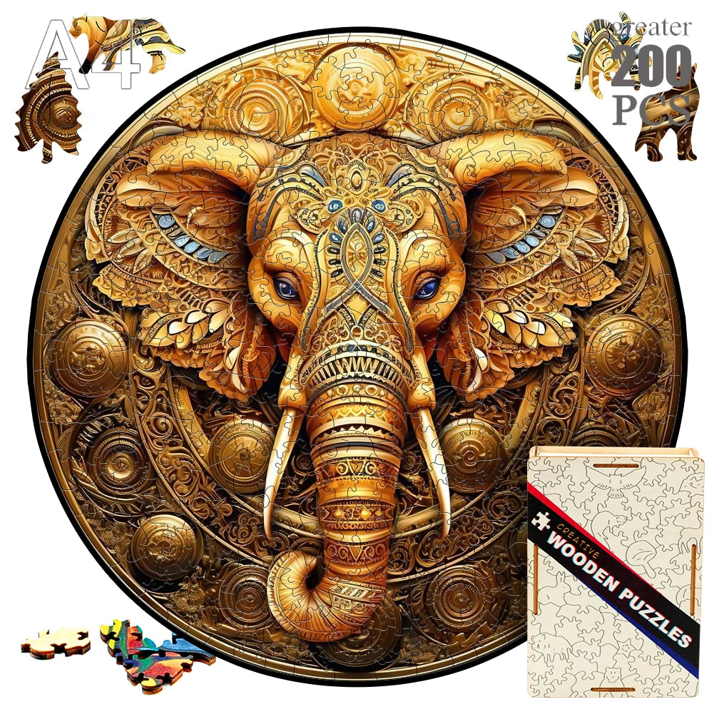 Animal wood puzzle cat fox peacock montessori toys for innovative jigsaw children diy crafts novel products