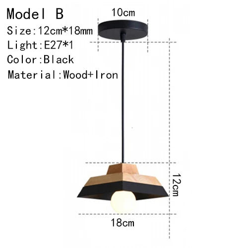 Modern wood chandelier room decor lighting for living lamp bedroom cafe or restaurant interior decoration lights