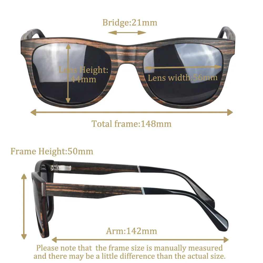 Shinu bike sunglasses for men polarized woman wood square women ebony sun glasses frame man
