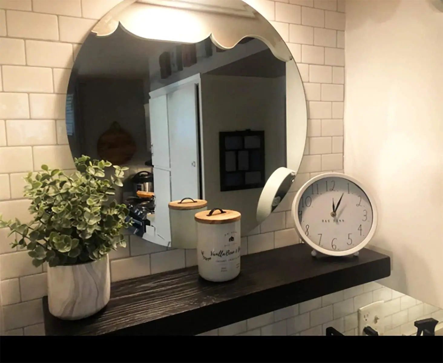 Xmsj*antiques 36 inch wooden floating shelves for wall - 36x8x2 in - made of natural wood heavy duty rustic - united