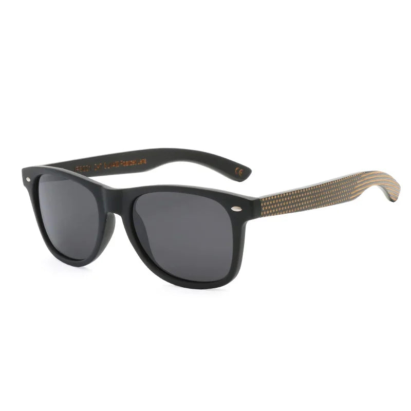 2023 factory direct selling hand-made bamboo wooden sunglasses for men and women high quality uv400 polarized wood - 01