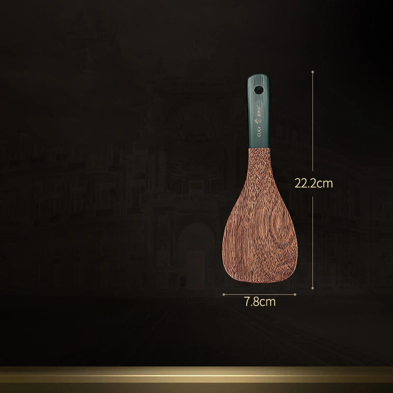 Wooden cooking utensils natural wenge wood non-stick cookware spatula shovel rice spoon kitchen tool accessories - type
