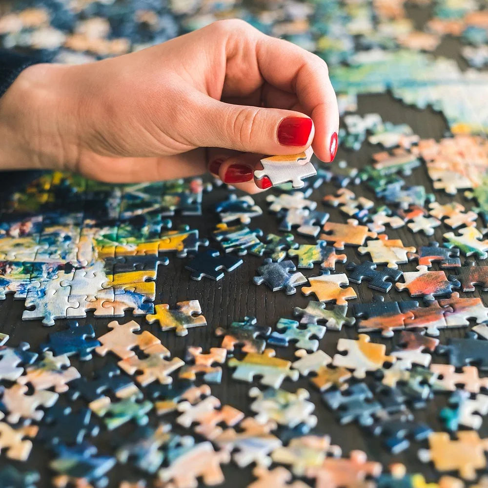 Adult fantasy world transportation jigsaw puzzle 120/300/500/1000 pieces stress relief entertainment toys wooden