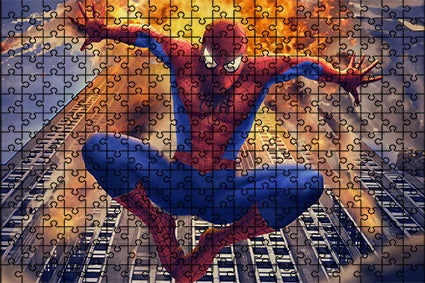 108/200/300/500/1000pcs spider man puzzles gifts wooden high-quality floor puzzle - 300pieces-a
