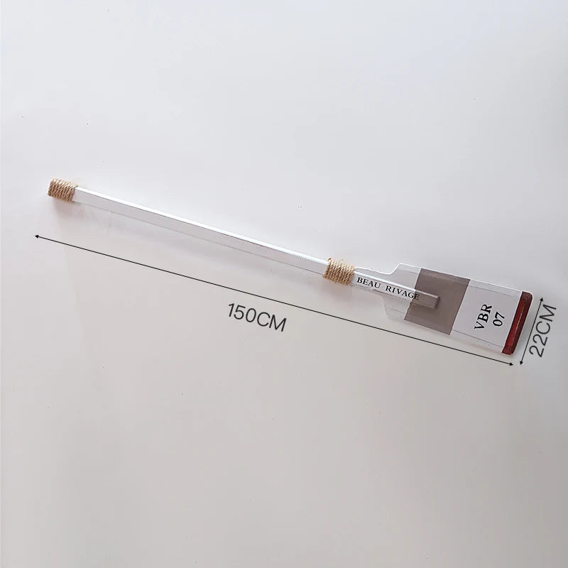 Mediterranean sle decorative boat paddle wall hanging bar vintage wood oar piece window display decor kitchen elf