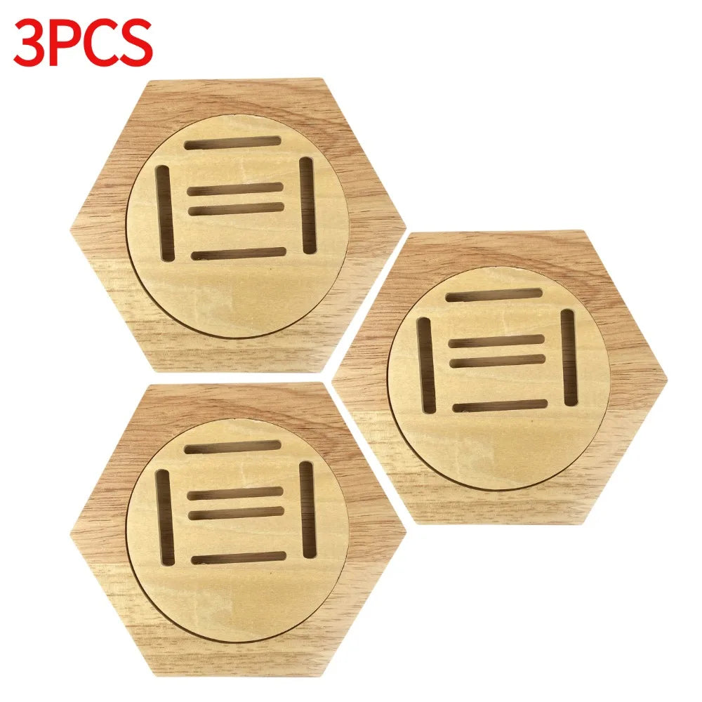 1-10pcs wooden medal display racks hexagonal honeycomb combination holder honor commemorative home wall decoration