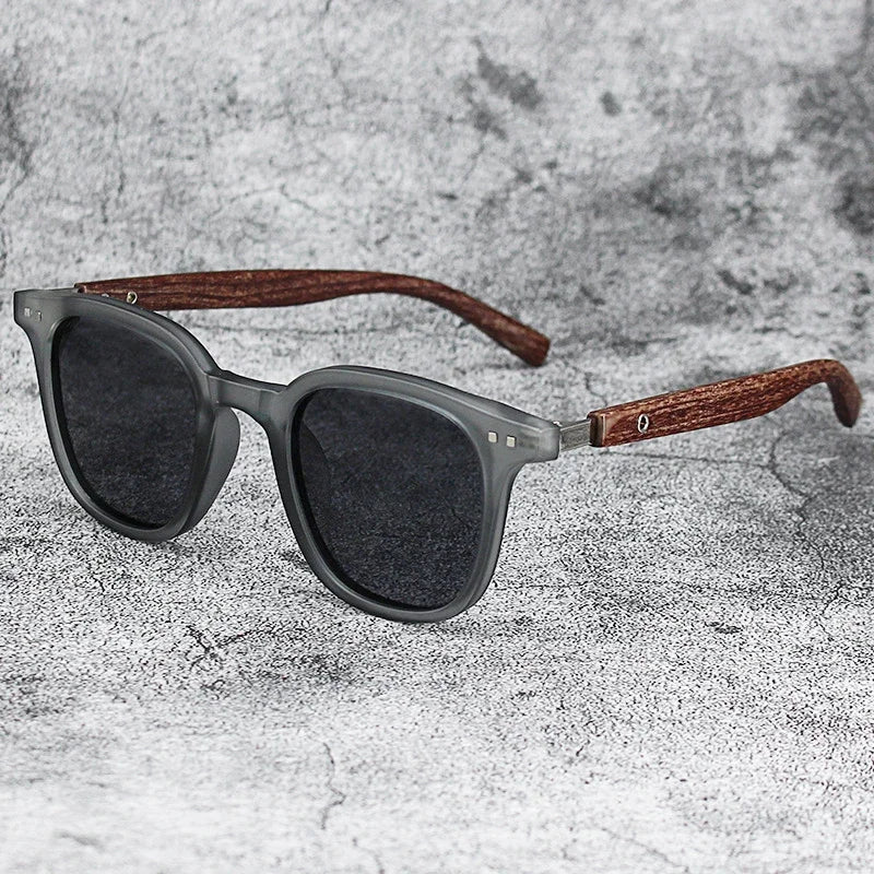 New arrival men vintage wooden frame sunglasses classic brand sun glasses coating lens driving eyewear for men/women