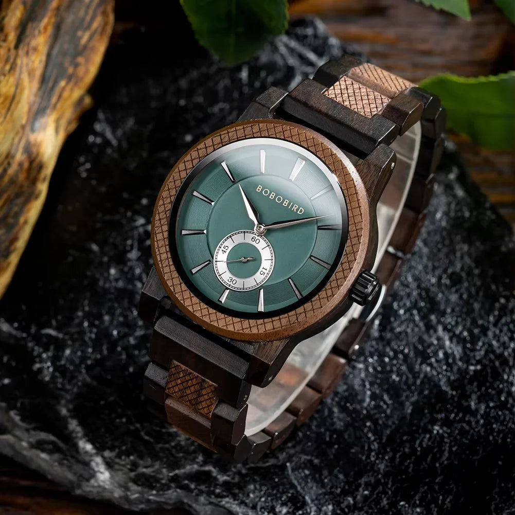 Bobobird wooden watch top fashion casual clock quartz wristwatch engraved custom logo man watches best man gift wood